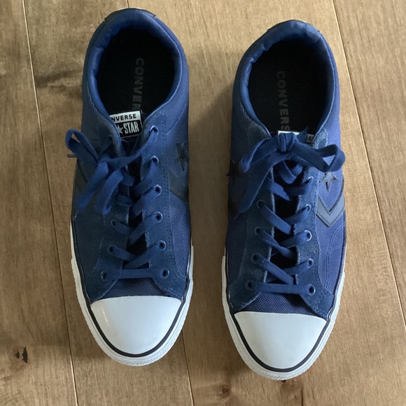 Men’s Navy Converse Sneakers - Picture 1 of 6